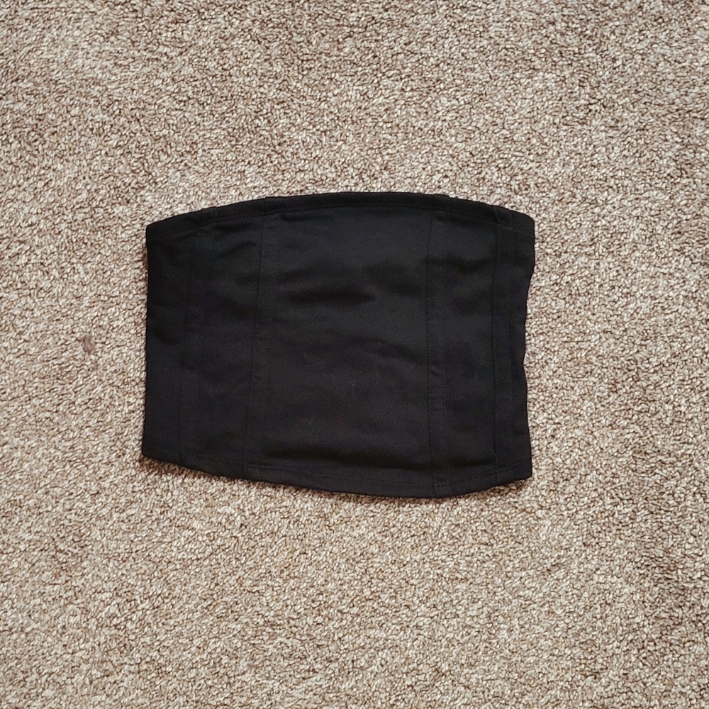 No Boundaries Black Strapless Tube Top